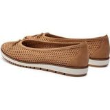 Vertbaudet - Kleutercollectie - Ballerina's - Leer - Geperforeerd met Geschulpte Afwerking