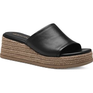 Tamaris - 1-27238-42 - Slipper - Zwart - Leer