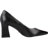 Tamaris - Pumps - Zwart - Leer - Puntige Neus - Brede Hak