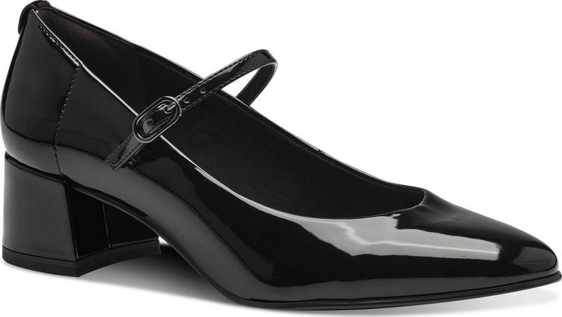 Tamaris - Pumps - Zwart - Metallic - Blokhak 45 mm