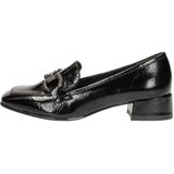 Tamaris - Instappers - Zwart - Blokhak - Zonder Sluiting