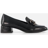 Tamaris - Instappers - Zwart - Blokhak - Zonder Sluiting