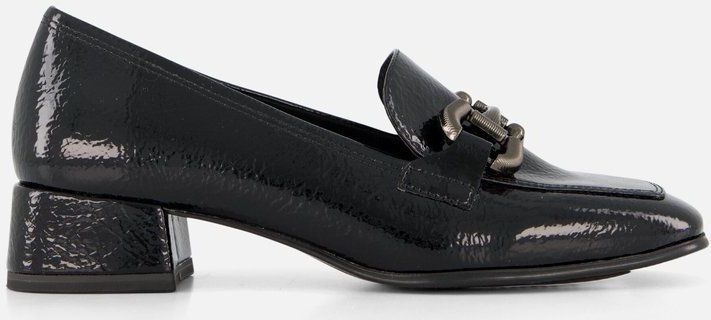 Tamaris - Instappers - Zwart - Blokhak - Zonder Sluiting