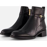 Tamaris - Enkellaarsjes - Zwart - Leer - Comfortabele Binnenzool