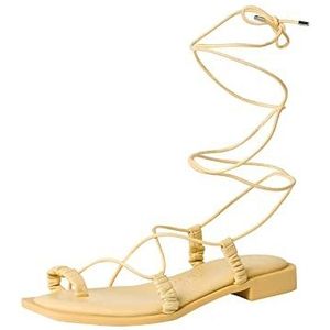 Tamaris 1-1-28105-28 platte sandalen voor dames, Soft Lemon, 38 EU