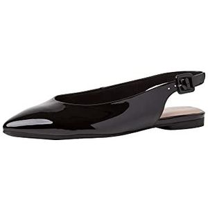 Tamaris Dames ballerina's 1-29404-28, Black Patent 1 29404 28 018, 37 EU