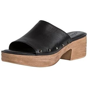 Tamaris Dames 1-1-27239-38 pantoffels, zwart leer, 37 EU, zwart leder, 37 EU