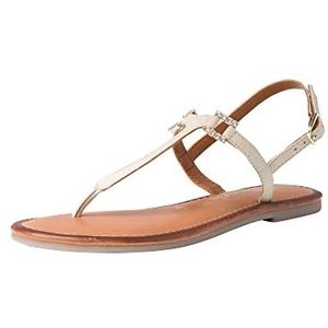 Tamaris 1-1-28151-38 platte sandalen voor dames, ivoor, 36 EU