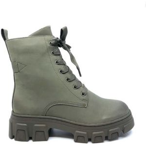 Tamaris, Schoenen, Dames, Groen, 39 EU, Leer, Groene Casual Gesloten Enkellaarsjes