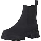 Tamaris Chelsea boots voor dames, uitneembaar voetbed, Zwart zwart uni, 40 EU