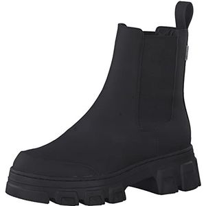 Tamaris Chelsea Boots, dameslaarzen, uitneembaar voetbed, Zwart zwart uni, 37 EU