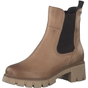 Tamaris Chelsea Boots, dameslaarzen, Touch-it-voetbed, Bruin moer, 40 EU