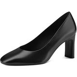 Tamaris, Zwarte Leren Business Pumps Zwart, Dames, Maat:38 EU