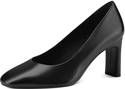 Tamaris Dames 1-1-22403-20 pumps, zwart leer, 37 EU, Zwart leder