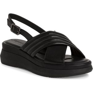 Tamaris Tamaris dames sandalen 1-1-28306-20, Zwart leder