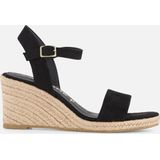 Tamaris Sandalen zwart Textiel - Dames - Maat 37