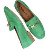 Tamaris - Instappers - Groen - Leer - Dames