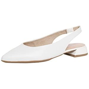 Tamaris 1-29501-20 ballerina's voor dames, Wit leer