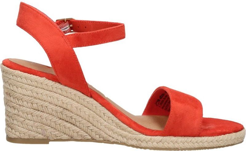 Tamaris Sandalen Touwzool Sandalen Touwzool - oranje