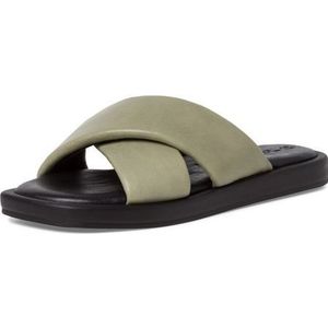 Tamaris Dames 1-1-27118-20 platte slipper, SAGE/zwart, 37 EU, Zeg zwart, 37 EU