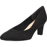 Tamaris - Pumps - Zwart - Vegan - Suedine - Elegante Trechterhak