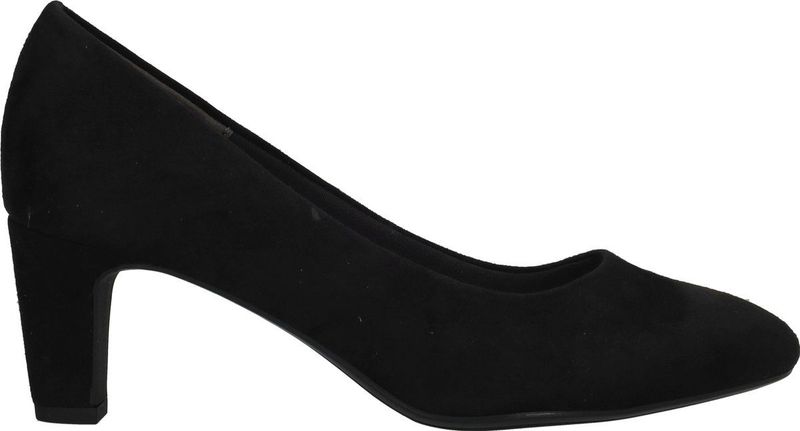 Tamaris - Pumps - Zwart - Vegan - Suedine - Elegante Trechterhak