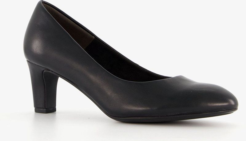 Tamaris - Pumps - Zwart - Imitatieleer - Ronde Neus - Luxe Foam
