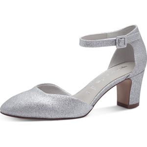Tamaris - Essentials - Pumps - Zilver - Blokhak - Antisliptechnologie