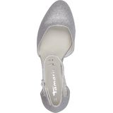 Tamaris - Essentials - Pumps - Zilver - Blokhak - Antisliptechnologie
