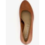 Tamaris leren dames pumps cognac
