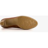 Tamaris leren dames pumps cognac