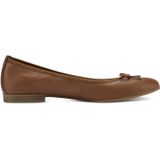 TAMARIS - Ballerina's - Kastanje kleur - Leer