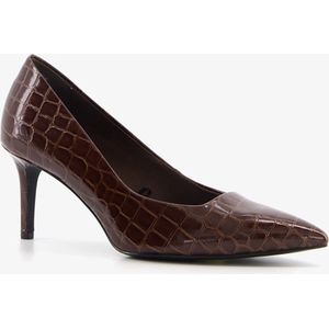 Tamaris croco lak pumps bruin - Maat 39