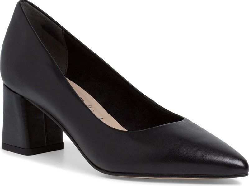 Tamaris - 1-22435-003 - Pumps - Zwart - Leer