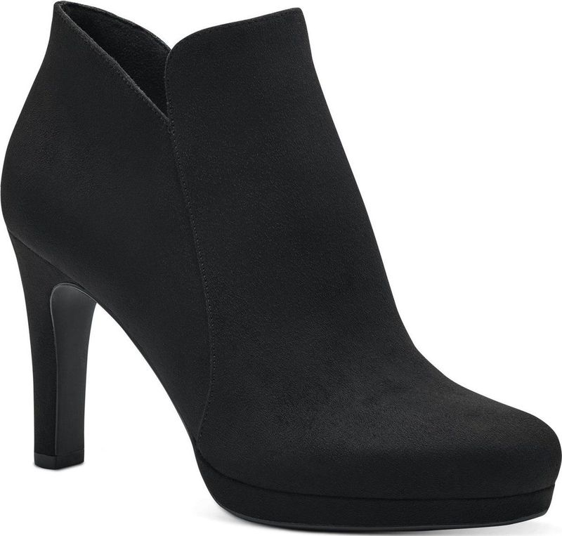 Enkellaarsje - Effen - Velours Look - Stiletto Hak - Hoge Hak