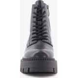 Tamaris dames veterboots met plateauzool zwart