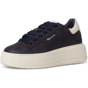 Tamaris Comfortabele damesschoenen, veterschoenen, Touch-it-voetbed, Donkerblauw, 37 EU