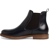 Tamaris - Chelsea Boots - Zwart - Leer - Blokhak