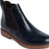 Tamaris - Chelsea Boots - Zwart - Leer - Blokhak