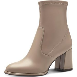 Tamaris, Elegante Beige Enkellaarsjes Beige, Dames, Maat:38 EU