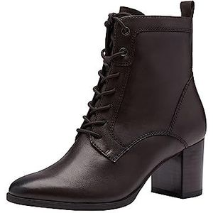 Bottines met veters en hak TAMARIS. Synthetisch materiaal. Maten 41. Kastanje kleur