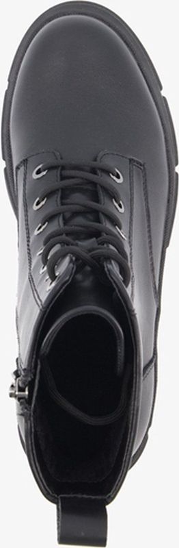 Tamaris - Essentials Lace Boot Flat - Enkellaarsje - Zwart