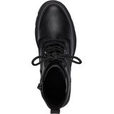 Tamaris - ESSENTIALS - Dames Lace Boot Flat - Zwart Matt - Vegan