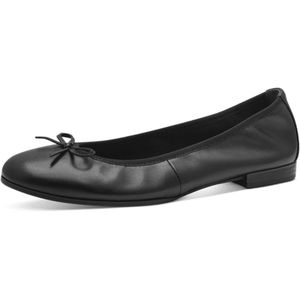 Tamaris - 1-22116-41 - Ballerina - Zwart - Leren Damesschoenen