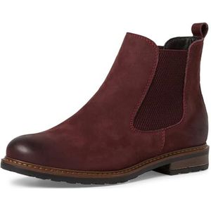 Tamaris Chelsea boots voor dames, Red Nubuc, 35 EU