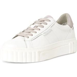 Tamaris damessneaker laag 1-23738-117 damesschoenen leer M2373841 wit