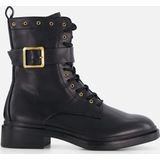 Tamaris Veterboots zwart Leer - Maat 37