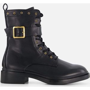 Tamaris Veterboots zwart Leer - Maat 40