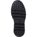 Tamaris - Enkellaarsje - Zwart - Blokhak 4 cm - Rits en Vetersluiting