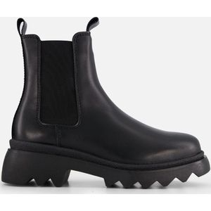 Tamaris, Zwarte leren Chelsea Boot voor dames Zwart, Dames, Maat:37 EU